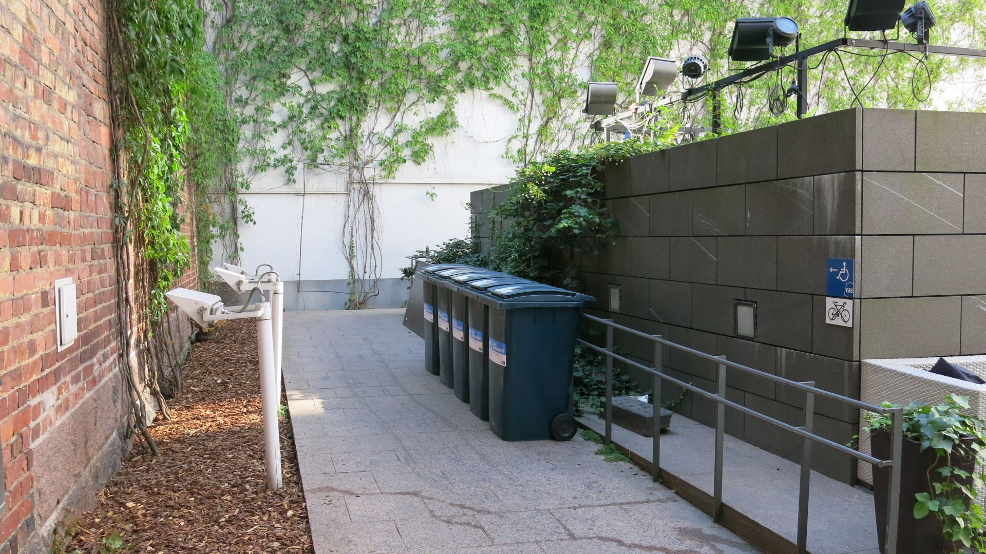 Accessible pathway leading to the door.